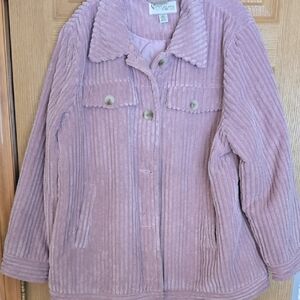 Koolaburra By UGG Mauve Corduroy Teddy Jacket